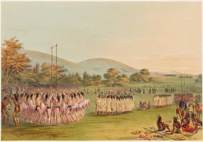 Danza de juego de pelota de George Catlin