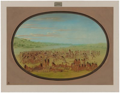Juego de Pelota de las Mujeres - Sioux de George Catlin
