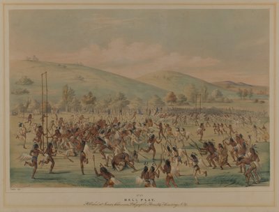 Juego de pelota (La Crosse) de George Catlin