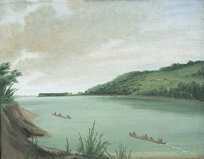 Belle Vue, Agencia India del Mayor Dougherty, 870 Millas sobre St. Louis de George Catlin