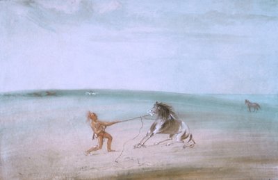 Desmontando el caballo salvaje de George Catlin