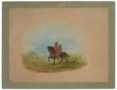 Novios a caballo - Connibo de George Catlin