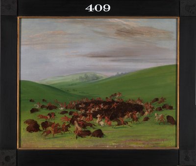 Buffalo Chase, una vuelta por los Hidatsa de George Catlin