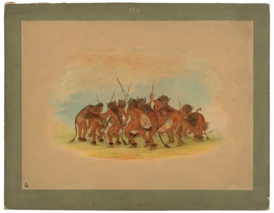 Danza del Búfalo - Mandan de George Catlin
