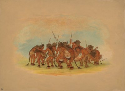 Danza del Búfalo - Mandan de George Catlin