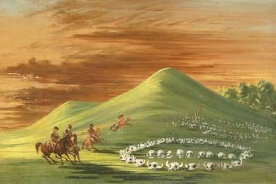Butte de Mort, cementerio sioux, Alto Missouri de George Catlin