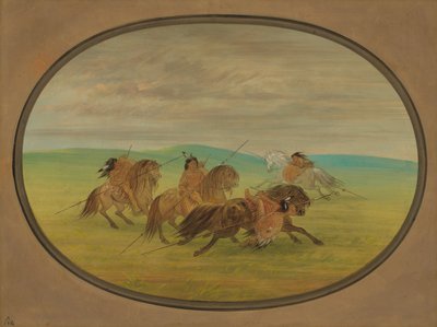 Equitación Comanche, 1861-1869 de George Catlin