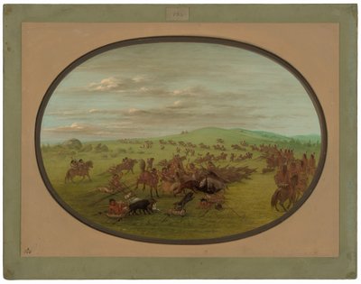 Camanchees en movimiento de George Catlin