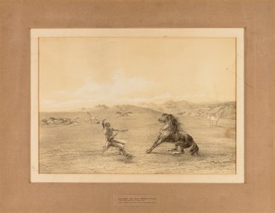 Atrapar al caballo salvaje--no. 4 de George Catlin