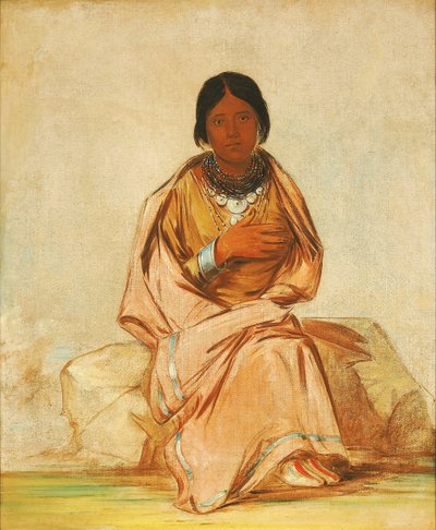 Chee-a-ex-e-co, Hija de ciervo sin corazón de George Catlin