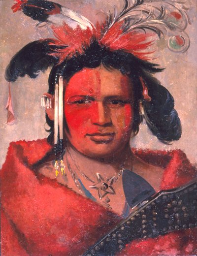 Chee-me-náh-na-quet, Gran Nube, hijo de Oso Pardo de George Catlin