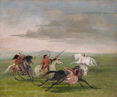 Hazañas de Equitación Comanche, 1834-1835 de George Catlin