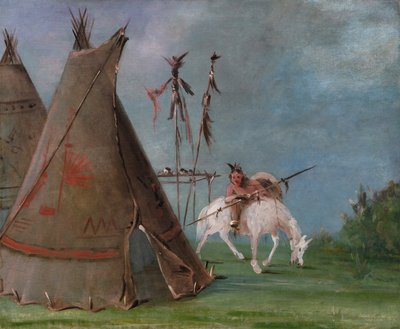 Comanche Lodge de pieles de búfalo de George Catlin
