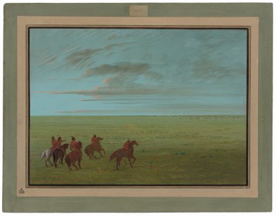 Connibos Partiendo para Caballos Salvajes de George Catlin
