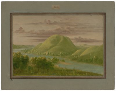 Curiosos acantilados cubiertos de hierba, río San Pedro de George Catlin