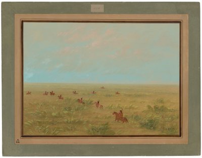 Conduciendo las Pampas para Ganado Salvaje - Connibo de George Catlin