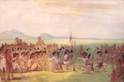 Danza del águila, Choctaw, 1835-1837 de George Catlin