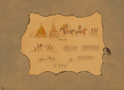 Facsímil de una Túnica Cheyenne de George Catlin