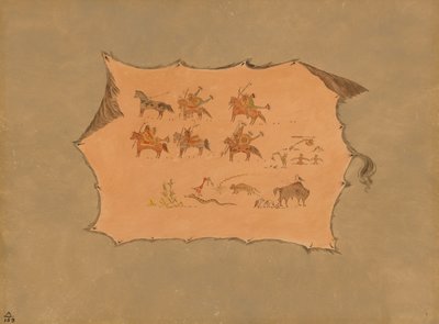 Facsímil de una Túnica de Doctor Pawnee, 1861-1869 de George Catlin