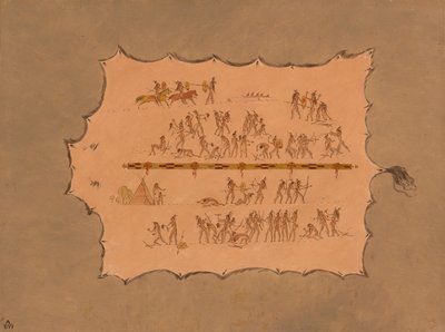 Facsímil de una túnica sioux, 1861-1869 de George Catlin