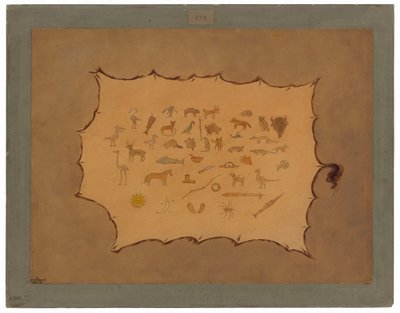 Facsímil de una Túnica Ojibbeway de George Catlin