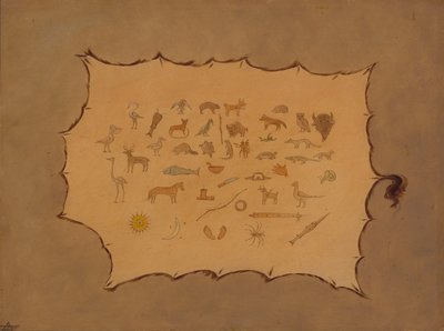 Facsímil de una Túnica Ojibbeway, 1861-1869 de George Catlin