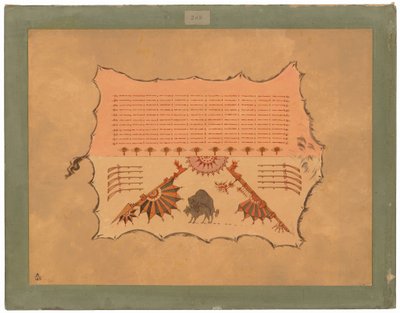 Facsímil de una túnica Omaha de George Catlin