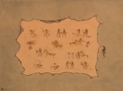 Facsímil de la túnica de Mah-to-toh-pa - Mandan de George Catlin