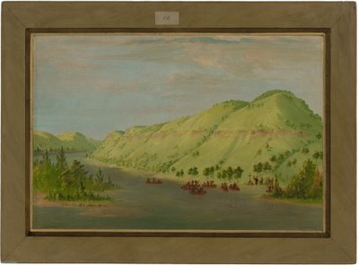 El Padre Hennepin Dejando el Misisipi para Unirse a La Salle. 8 de Mayo de 1680 de George Catlin