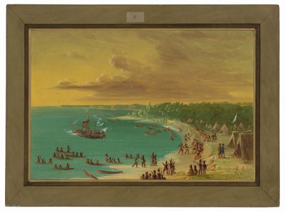 Primer viaje del Griffin en el lago Erie. 7 de agosto de 1679 de George Catlin