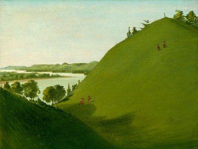 La tumba de Floyd, donde Lewis y Clark enterraron al sargento Floyd en 1804 de George Catlin