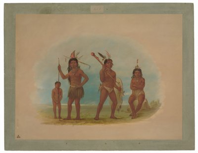 Cuatro Indios Arawak de George Catlin