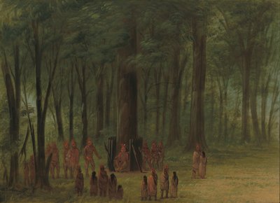 Funeral de Black Hawk - Saukie, 1861-1869 de George Catlin
