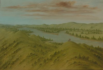 Acantilados Herbosos, Alto Missouri, 1861-1869 de George Catlin