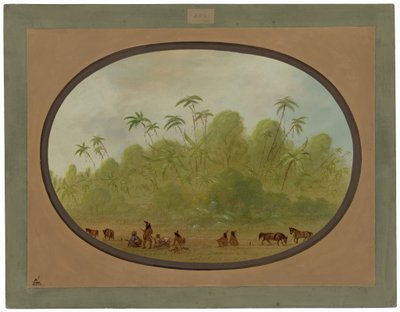 Parada para hacer un boceto de George Catlin