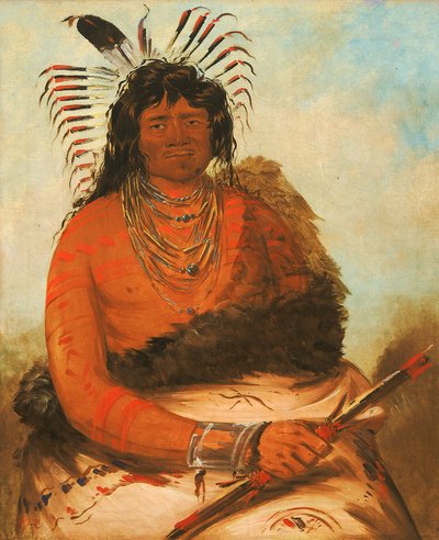 Háh-nee, el castor, un guerrero de George Catlin