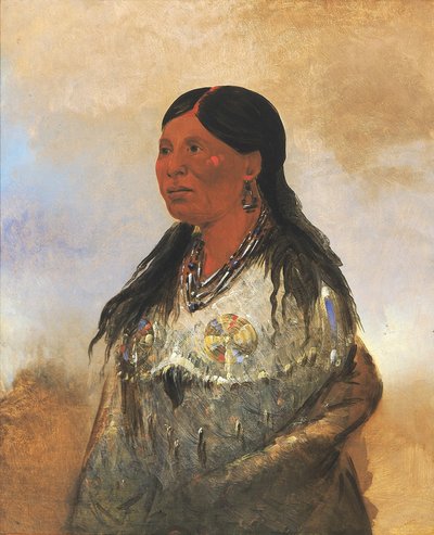 Hón-je-a-pút-o, Esposa de Bear-catcher de George Catlin