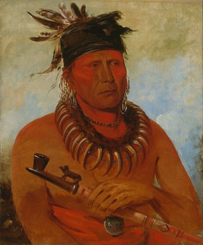 Háw-che-ke-súg-ga, El que mata a los Osage, Jefe de la Tribu de George Catlin