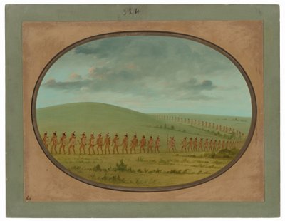 Fila india - Iowa de George Catlin