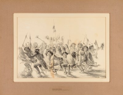 Danza india del cuero cabelludo--no. 31 de George Catlin
