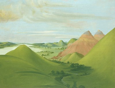 Iron Bluff, 1200 millas arriba de St. Louis, 1832 de George Catlin
