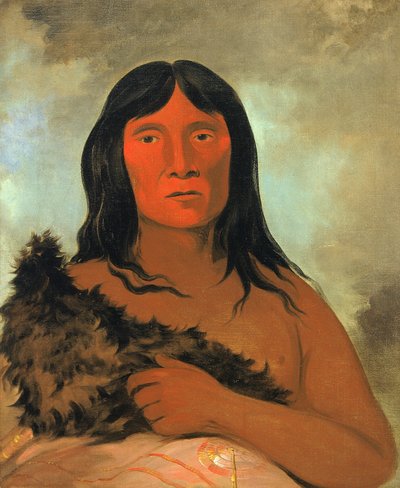 Kay-ée-qua-da-kúm-ee-gísh-kum, El Que Tantea el Suelo con el Pie de George Catlin