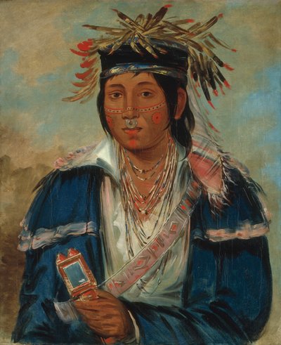 Kee-mo-rá-nia, No English, un dandy, 1830 de George Catlin