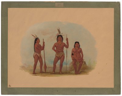 Jefe Klahoquaht, su esposa y su hijo de George Catlin