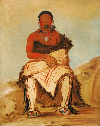 Lá-shah-le-stáw-hix, Jefe Hombre, un Pawnee Republicano de George Catlin