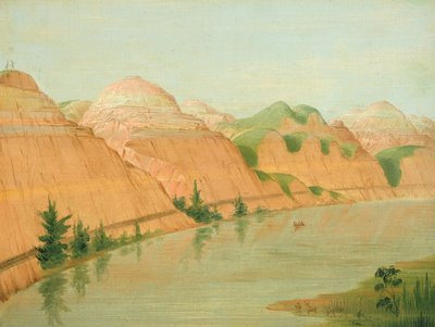 Magníficos Clay Bluffs, a 1.800 millas sobre St. de George Catlin
