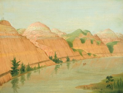 Magníficos Acantilados de Arcilla, 1800 Millas sobre St. Louis de George Catlin