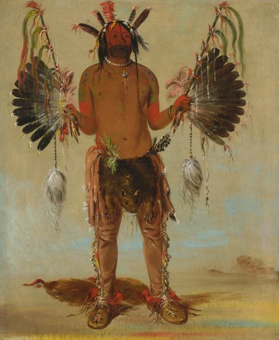 Mah-tó-he-ha, Oso Viejo, un Hombre Medicina de George Catlin