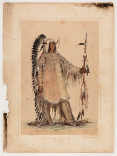Mah-to-toh-pa, el Jefe Mandan de George Catlin