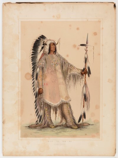 Mah-to-toh-pa, el jefe mandan de George Catlin